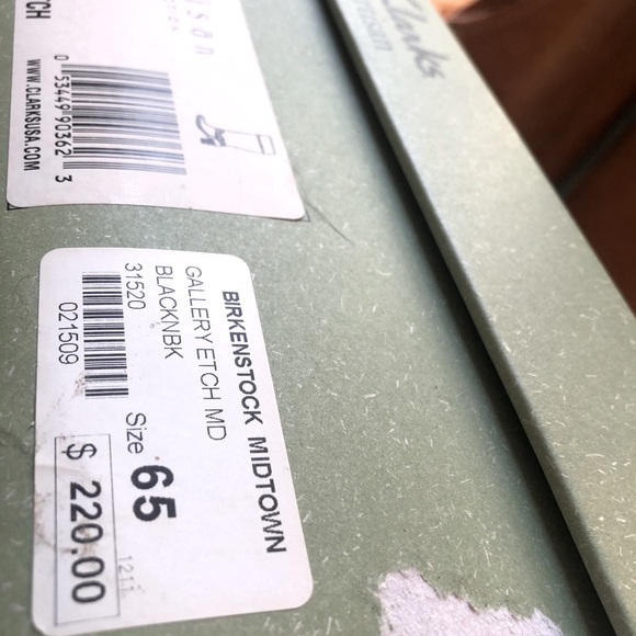 Clarks knee boots, comfortable 3” heel, black nubuck, size US 6.5M (EU38) - Picture 14 of 14